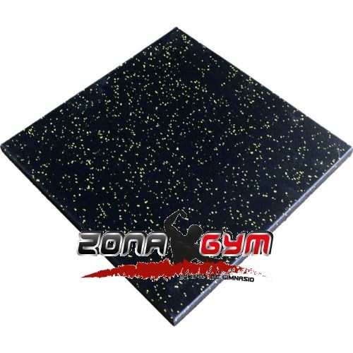 PISO DE CAUCHO CON LUNARES - TIPO LOSETAS